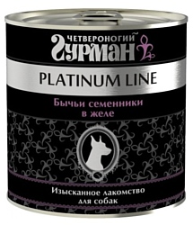 Четвероногий Гурман Platinum line Бычьи семенники в желе (0.24 кг) 12 шт.