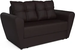 Прямой диван Мебель-АРС Квартет (экокожа, шоколад)