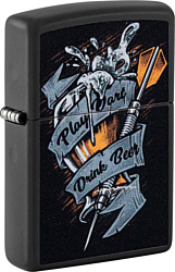 Zippo Darts Black Matte 48679