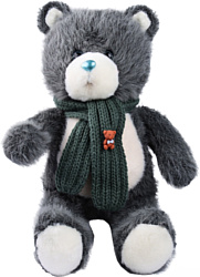 Milo Toys Little Friend Мишка с зеленым шарфом 9905659 (темно-серый)