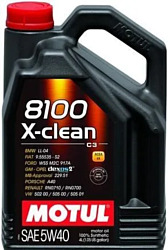 Моторное масло Motul 8100 X-clean 5W-40 4л