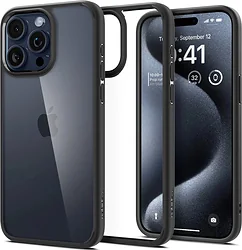 Чехол для телефона Spigen Ultra Hybrid для iPhone 15 Pro ACS06713 (черный) Чехол для телефона Spigen Ultra Hybrid для iPhone 15 Pro ACS06713 (черный)