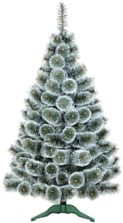 Новогодняя елка Erbis Темная с белыми кончиками 180