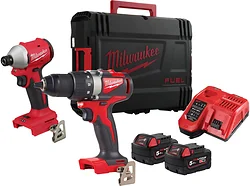 Дрель-шуруповерт Milwaukee M18 BLPP2B3-502X 4933492846 (шуруповерт, винтоверт, 2 АКБ, кейс)