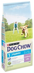 DOG CHOW (14 кг) 1 шт. Puppy с ягненком для щенков