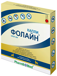 Pharmbiomed капли от блох и клещей Фолайн для собак 20-40 кг