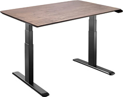 ErgoSmart Wooden Unique Ergo Desk 1300х750х27 мм (дуб мореный/черный)