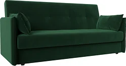 Прямой диван Лига диванов Лига-018 117841 (велюр зеленый)