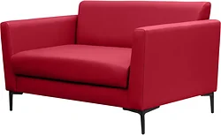 Прямой диван Brioli Куно М двухместный (L19/красный) Прямой диван Brioli Куно М двухместный (L19/красный)