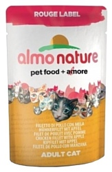 Almo Nature Rouge Label Adult Cat Chicken Fillet and Apple (0.055 кг) 12 шт.