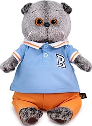 Мягкая игрушка BUDI BASA Collection Басик в голубом поло Ks22-210 (22 см)