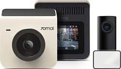 70mai Dash Cam A400 + камера заднего вида RC09 (китайская версия, бежевый)