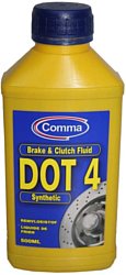 Тормозная жидкость Comma DOT4 0.5л