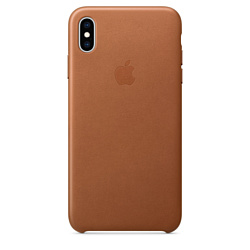 Apple Leather Case для iPhone XS Max Saddle Brown