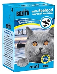 Bozita Feline MINI chunks in sauce with Seafood (0.19 кг) 16 шт.
