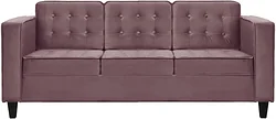Прямой диван Brioli Вилли трехместный (велюр, B38 лиловый/темные ножки) Прямой диван Brioli Вилли трехместный (велюр, B38 лиловый/темные ножки)