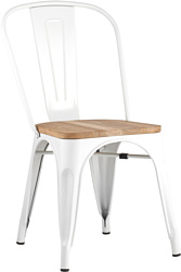 Stool Group Tolix wood (белый глянцевый)