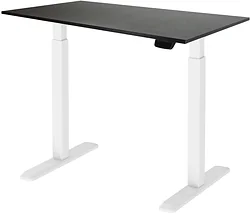 Стол для работы стоя ErgoSmart Electric Desk Prime 1380х800х18 мм (дуб темно-коричневый/белый)