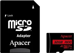 Карта памяти Apacer AP128GMCSX10UB-R 128GB (с адаптером)