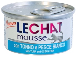 LeChat Mousse с Тунцом и Океанической рыбой (0.085 кг) 24 шт.