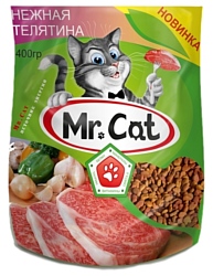 Mr. Cat (0.4 кг) Сухой корм - Телятина