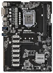 Материнская плата ASRock H110 Pro BTC+ Материнская плата ASRock H110 Pro BTC+