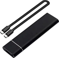 Бокс для жестких дисков USBTOP M.2 NVME - USB-C/USB-C (10 Гбит/с, черный)