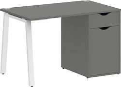Стол для работы Riva Home Office VR.SP-3-118.1.A White (металлик) Стол для работы Riva Home Office VR.SP-3-118.1.A White (металлик)