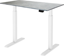 ErgoSmart Electric Desk Prime 1380х800х18 мм (бетон чикаго/белый)