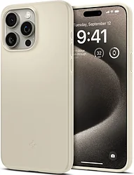 Чехол для телефона Spigen Thin Fit для iPhone 15 Pro Max ACS06551 (бежевый) Чехол для телефона Spigen Thin Fit для iPhone 15 Pro Max ACS06551 (бежевый)