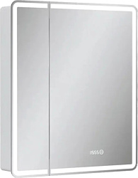 Шкаф-зеркало EQUIL  Nice LED 70 с часами