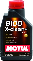 Motul 8100 X-clean+ 5W-30 1л