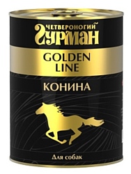 Четвероногий Гурман (0.34 кг) 1 шт. Golden line Конина натуральная в желе для собак