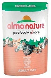 Almo Nature Green Label Adult Cat Salmon (0.055 кг) 12 шт.