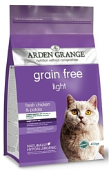 Arden Grange (0.4 кг) Adult Cat Light курица и картофель сухой корм беззерновой, для взрослых кошек, диетический