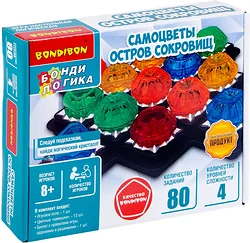 Настольная игра для детей Bondibon БондиЛогика Самоцветы Остров сокровищ ВВ6204