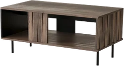 Журнальный столик Halmar Swing Law-1 (орех/черный)