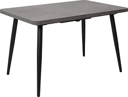 Кухонный стол Мамадома Borg radial-120 раздвижной 120-160х80 (дымчатая керамика/черный)