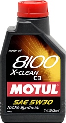 Motul 8100 X-clean C3 5W30 1л