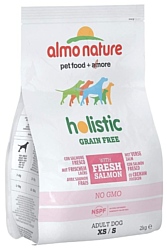 Almo Nature (2 кг) Holistic Adult Dog Grain Free Fresh Salmon XS-S