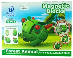 Smart Builders Magnetic Blocks 304 Лесные жители