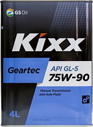 Kixx Geartec GL-5 75W90 L296244TE1 4 л