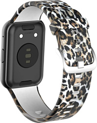 Rumi силиконовый для Huawei Watch FIT, Watch FIT Elegant (леопард)