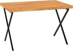 Кухонный стол TMB Loft Кросс Дуб 1200x600 40 мм (ипсвичская сосна)