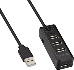 Usb-хаб Buro BU-HUB4-0.5L-U2.0