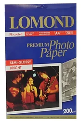 Фотобумага Lomond Полуглянцевая A4 200 г/кв.м. 20 листов (0102149)