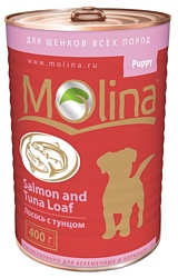 Molina Консервы для щенков Лосось с тунцом (0.4 кг) 1 шт.