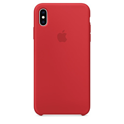 Apple Silicone Case для iPhone XS Red