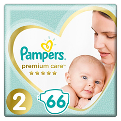 Pampers Premium Care Mini 2 (4-8 кг), 66 шт