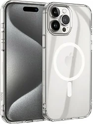 Чехол для телефона Hoco для iPhone 15 Pro Max магнитный (прозрачный) Чехол для телефона Hoco для iPhone 15 Pro Max магнитный (прозрачный)